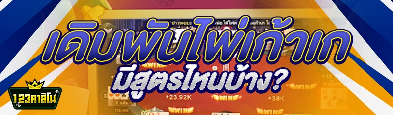 เดิมพันไพ่เก้าเก มีสูตรไหนบ้าง?